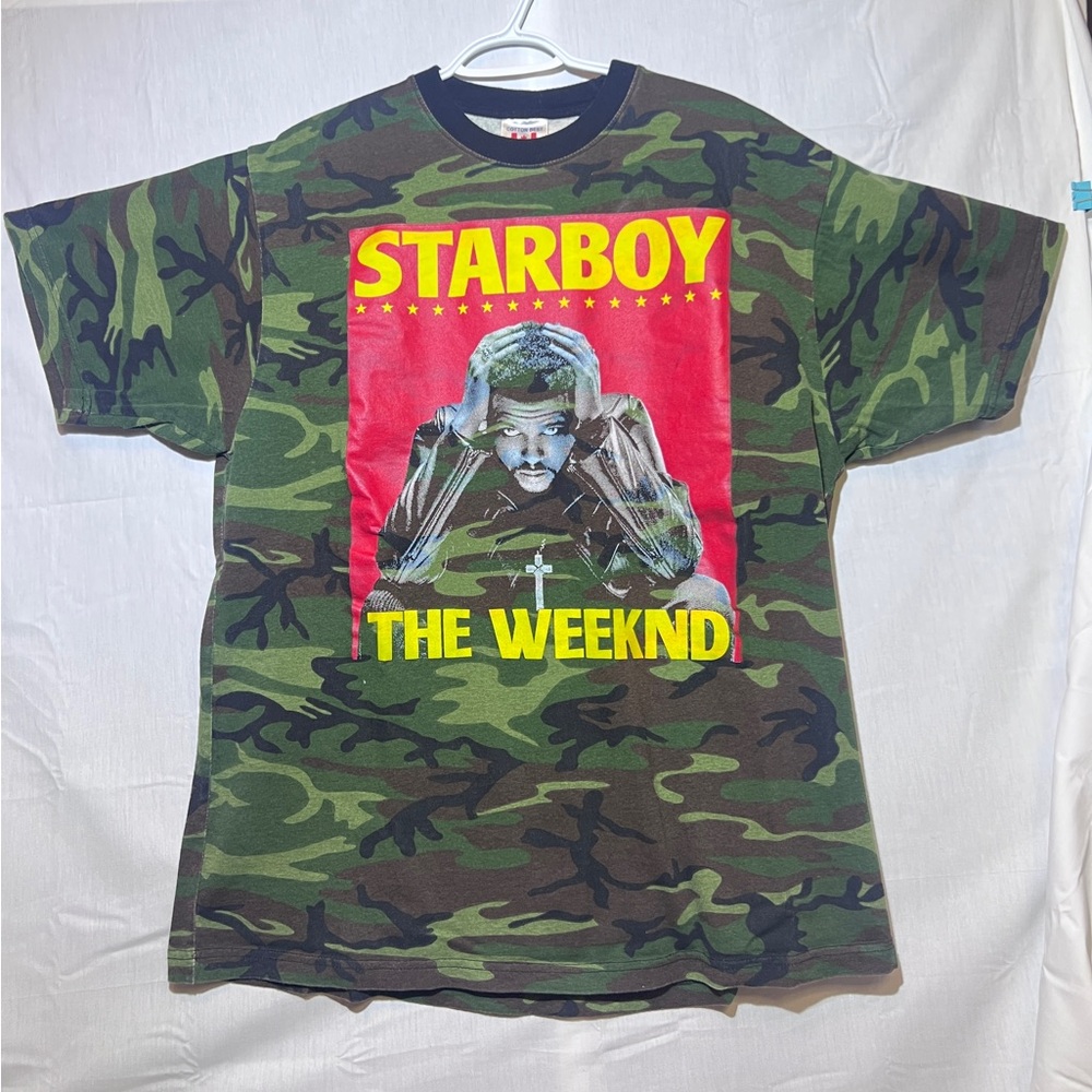 The Weeknd Starboy Tour Camo Tee XXL – 2017 Legend of the Fall T-Shirt